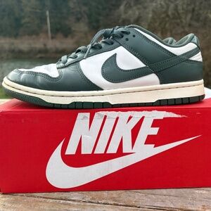 Nike Dunk Low Green and White Mens 8.5